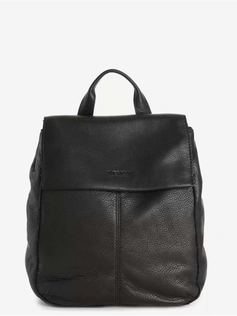 American Leather Co. Black Leather Liberty Backpack